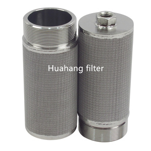 Huahang Larga vida útil del filtro Mayor Eficiencia de filtración Capas multiplisadas de acero inoxidable Elementos de filtro de vela de fusión de polímero - Product Image 4