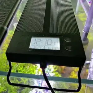 Fullagin 5 Feet 3 Feet Smart Auto On Off LCD WRGB Full Spectrum Led Grow Light Led Planted Aquarium Lights For Fish Tank