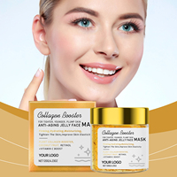 Masque Crème au Collagène Soin Visage Marque Blanche Éclaircissant Anti-Âge Anti-Rides Raffermissant Hydratant pour Tous Types de Peau