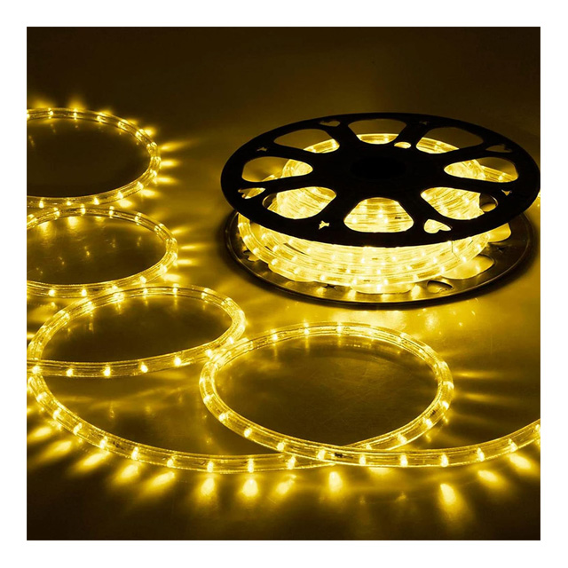 Zonne-Energie Usb Batterij Touw Licht Kerstboom Decoraties Outdoor Led Touw Buis String Party Bruiloft Led Gordijnverlichting