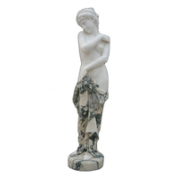 Statue de fille nue nue d'extérieur Statues de fille nue Statue de fille nue en marbre blanc