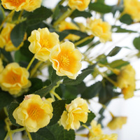 YL Großhandel Künstliche Blumen Seidenrosen-Bouquet Kleine Anordnung Heimdekoration Blumenarrangements Mini Chinesische Rose