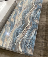 Panel de Pared de Plástico con Impresión Digital de Mármol, Lámina Alternativa de Mármol UV, Paneles de PVC para Hotel