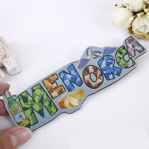 Nouveaux produits personnalisés <span class=keywords><strong>espagne</strong></span> <span class=keywords><strong>Menorca</strong></span> valence 3D créatif argent feuille d'aluminium Souvenirs aimant de réfrigérateur - Product Image 4
