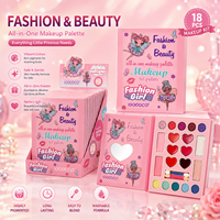 IGOODCO 12PCS/SET Palette de maquillage pour les yeux, kit cosmétique lavable et sûr pour les petites filles, cadeau, vente en gros, étiquette privée OEM
