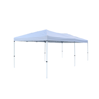 Carpa Plegable Portátil para Exteriores de 10x10 Pies, Carpa Cuadrada Publicitaria con Estructura de Acero y Aluminio, 4 Puertas, para Todas las Estaciones