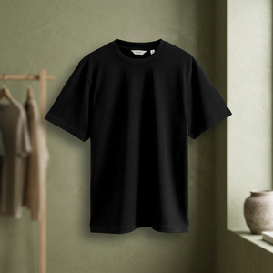 T-shirt graphique noir 100% coton respirant pour homme, coupe ample, manches courtes, col rond, imprimé sur le devant, tee-shirt décontracté streetwear - Product Image 2