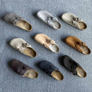 Birkenstocks Sandales simples en cuir de vachette de haute qualité avec semelles en liège Chaussures de marche pour la <span class=keywords><strong>plage</strong></span> en plein air à enfiler de qualité Fabricant direct - Product Image 2