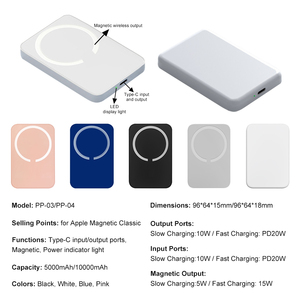 Chargeurs <span class=keywords><strong>sans</strong></span> <span class=keywords><strong>fil</strong></span> magnétiques à charge rapide pour iPhone, Powerbank simple 10000mah 5000mah, <span class=keywords><strong>chargeur</strong></span> <span class=keywords><strong>portable</strong></span> - Product Image 2