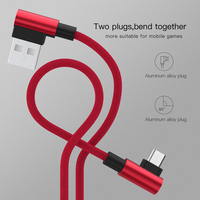 90 Derajat 1M Mini Siku Cepat Pengisian Jalinan USB 3.1 Tipe-C Pengisian Kabel Charger