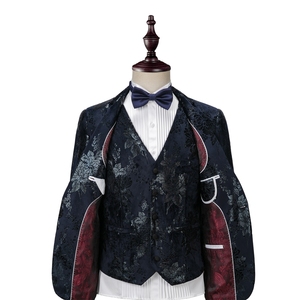 Automne/hiver nouvelle impression hommes costumes trois pièces velours costumes grande taille <span class=keywords><strong>marié</strong></span> meilleur <span class=keywords><strong>homme</strong></span> se marier <span class=keywords><strong>costume</strong></span> - Product Image 2