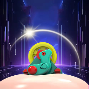 Juego de Pista de Equilibrio Eléctrica con Cuerda Tensa, Panda y Cerdo, Juguete Educativo DIY, Juguete de Ciencia e Ingeniería con Rotación - Product Image 6