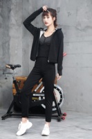 Setelan keringat Gym wanita, jaket Sauna celana olahraga penuh di badan gadis, setelan Sauna