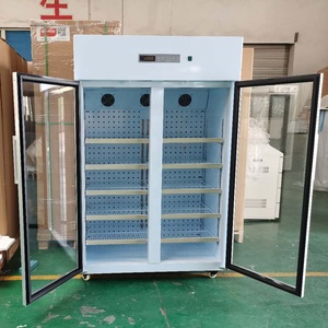 8 Đến 20 Độ Kích Thước Lớn 2 Cửa Kính Tủ Lạnh Dược Phẩm Cho Bệnh Viện Lạnh Bán Hàng - Product Image 4