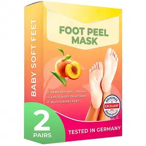 Nuova fornitura di fabbrica diretta naturale migliore efficace rimozione della pelle morta piedi Peeling calzini esfoliante cura nutriente maschera per i piedi