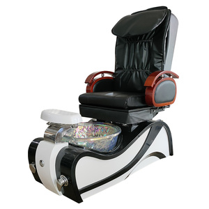 Pedicure Chair With Reclining Seat And <b>Backrest</b> Pipeless Tub Heat Massage Function For SPA 110-240V - Product Image 4