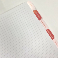 Carnet de planification A5 personnalisé imprimé en gros avec intercalaires de 12 mois, carnet de planification quotidienne à spirale dorée, usine OEM
