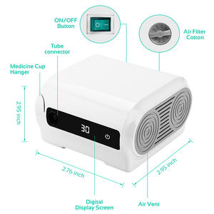 Inhaler <span class=keywords><strong>Nebulizer</strong></span> mesin nebuliser portabel, mesin <span class=keywords><strong>Nebulizer</strong></span> portabel tanpa kebisingan dan pengatur waktu Digital, <span class=keywords><strong>Nebulizer</strong></span> kompresor tampilan - Product Image 3