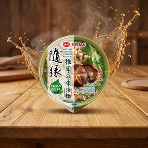 Vedan Veggie ซุปก๋วยเตี๋ยวรสเห็ด CHOICE-SHIITAKE (ถ้วย) บะหมี่กึ่งสำเร็จรูป - Product Image 5