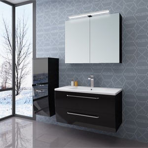 <span class=keywords><strong>Meuble</strong></span> de salle de bain en PVC noir brillant <span class=keywords><strong>pour</strong></span> <span class=keywords><strong>WC</strong></span> flottant <span class=keywords><strong>meuble</strong></span> de salle de bain - Product Image 4