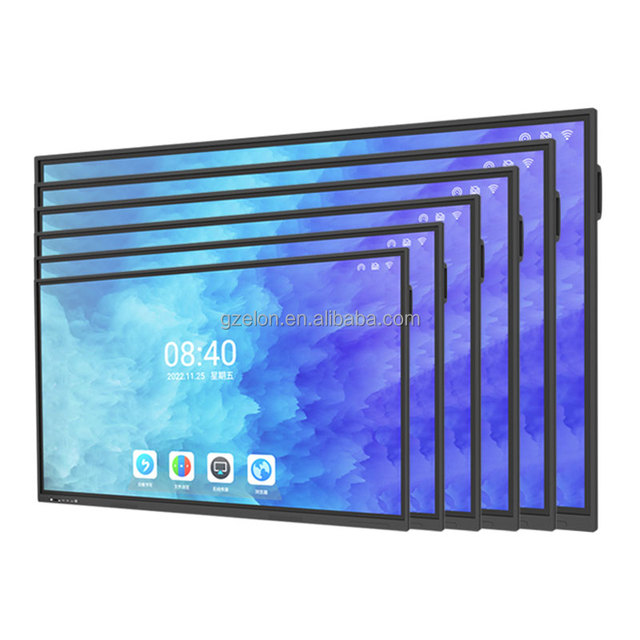 High Definition 1080p Interactive LCD Panel 65 Inch Foldable Aluminum Alloy Frame School Office Electronic Whiteboard 20-Point