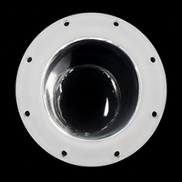 Cloche en quartz pur à 99,99 % avec rebord personnalisé et trous, dôme en silice fondue polie sans ozone pour four de diffusion
