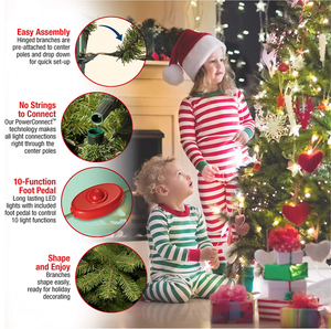 <span class=keywords><strong>Albero</strong></span> di <span class=keywords><strong>Natale</strong></span> Artificiale Premium da 2,1 m con Rami Spessi, Pre-illuminato <span class=keywords><strong>a</strong></span> LED, con Cerniere e Design Inedito - Ideale per Decorazioni Natalizie all'Ingrosso - Product Image 6