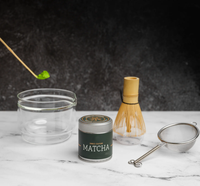 Accessoires avec logo personnalisé, outils traditionnels de la cérémonie du matcha, 6 pièces, bol en verre à matcha japonais, fouet en bambou, ensemble cadeau de matcha