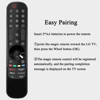 Télécommande de remplacement mando lg magic MR22GA avec fonction de pointeur de souris Voice Air pour LG Smart TV G2 B2 C2 Series
