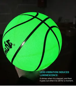 특허 소유자 공장 오렌지 그린 led 라이트 라이트 라이트 라이트 라이트 업 어두운 빛나는 바구니 농구 공