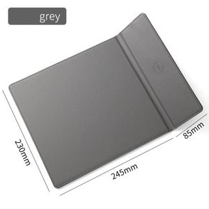 Alfombrillas de ratón plegables de cuero PU ecológico con carga inalámbrica, diseño de moda, 15W, tacto superior, al por mayor, personalizadas, de IStapromo Gifts - Product Image 4