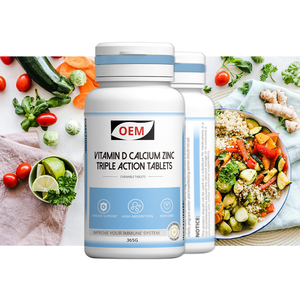 Integratore Alimentare Personalizzato Vitamina <span class=keywords><strong>D</strong></span> Calcio Zinco Compresse 550mg Gusto Fruttato 60 100 Compresse Vitamine Minerali - Product Image 2