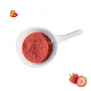 Fornitori di polvere di frutta di fragola biologica liofilizzata polvere di fragola essiccata a spruzzo polvere di sapore di fragola naturale