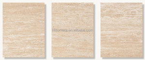 Plateau de table en marbre naturel et table à bords arrondis plaquée en chêne blanc - Product Image 5