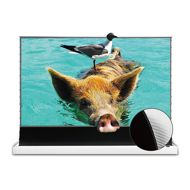 120-inch VIVIDSTORM Laser TV Black Grille Anti-light Electric Screen Ultra-short Throw Projector Home Theater Automatic Lifting