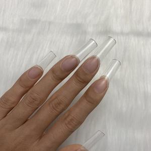 Unids/bolsa XL cuadrada francesa, 30-31mm, <span class=keywords><strong>Ballet</strong></span> de uñas adecuado para salón profesional o bricolaje, puntas de uñas cuadradas francesas cortas, 500 - Product Image 4