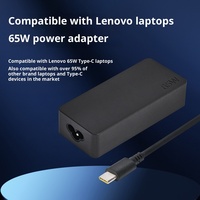 Adaptateur secteur pour ordinateur portable 65W USB-C 20V3.25A Chargeur pour ordinateur portable Lenovo
