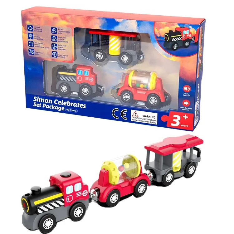 Высококачественные деревянные игрушки, игрушечный поезд, деревянная детская игрушечная машинка, деревянная дорожка для малышей, совместимая с поездом Томасом, набор дорожек