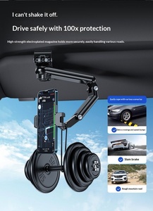 Hot Sale Universal Phone Holder Car Mirror Visor Phone Bracket CellPhone Stand Sun Visor <b>Mount</b> Phone Holder for Car - Product Image 3