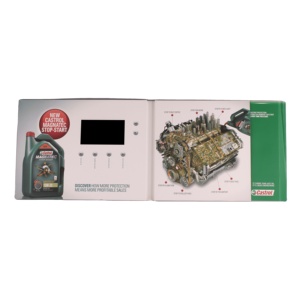 Superlieur personalizado 2,4 pulgadas HD LCD pantalla MP4 <span class=keywords><strong>Video</strong></span> Business Folleto A5 papel Offset pantalla de seda troquelado impresión amor característica - Product Image 2