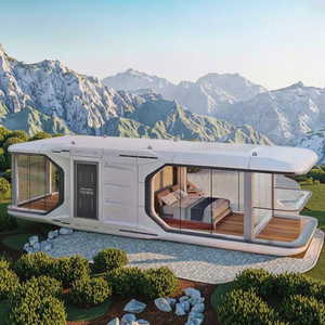 Concepto de Diseño Tecnológico Futuro: Casa Contenedor Moderna de 40 Pies con Generación de Energía Solar, Apartamento Ecológico - Product Image 4