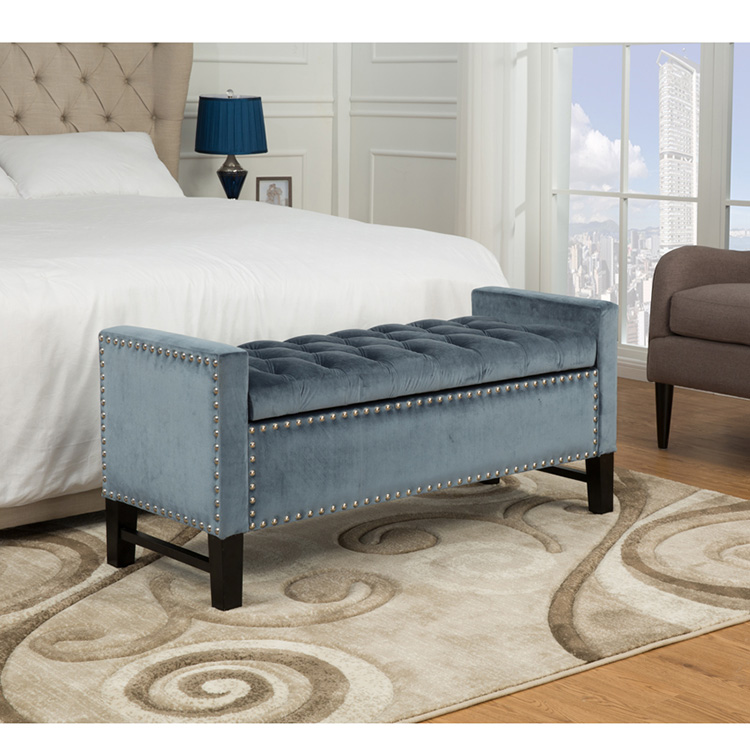 Frank мебель в итальянском стиле оттоманка табурет оттоманка хранение на заказ с гвоздями оттоманка скамейка для хранения