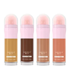 Hot Verkoop Foundation Private Label Niet Drijvende Poeder Foundation Make-Up 4-In-1 Foundation Stick Met Sponsborstel