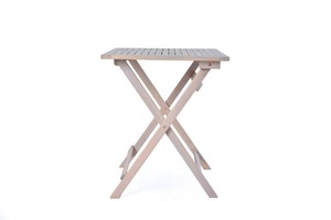 Juego de bistró de madera de acacia pequeño y conveniente, muebles de exterior para balcón y jardín, mesas y sillas de restaurante - Product Image 3