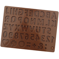 1086 Fabrik-Musterbuchstaben und -Zahlen Silikonharzform Silikon-Schokoladenformen Fondant-Spitzenform Kuchendekoration DIY