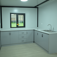 Maison conteneur extensible de luxe moderne de 40 pieds, en acier léger, avec panneaux sandwich, résistante aux ouragans, isolée, mobile et préfabriquée