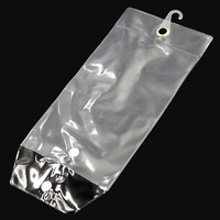 Sacs transparents en PVC pour extensions de cheveux avec fermeture à bouton-pression, sacs en plastique pour extensions de cheveux