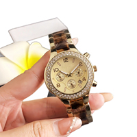 Montre à quartz pour femme, style coréen simple, cadran à chiffres arabes, fonction date six aiguilles, épaisseur 10 mm, usage quotidien