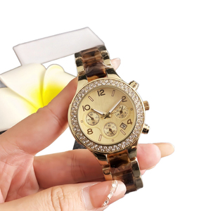 Montre à quartz pour femme, style coréen simple, cadran à chiffres arabes, fonction date six aiguilles, épaisseur 10 mm, usage quotidien - Product Image 3