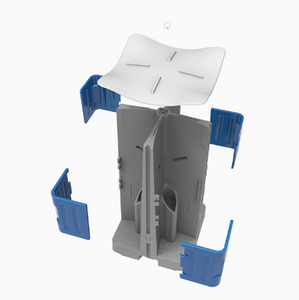 Toilettes mobiles modernes robustes pour hommes, portables, à 4 côtés, en plastique HDPE écologique, pour extérieur, parc, faciles à nettoyer - Product Image 5
